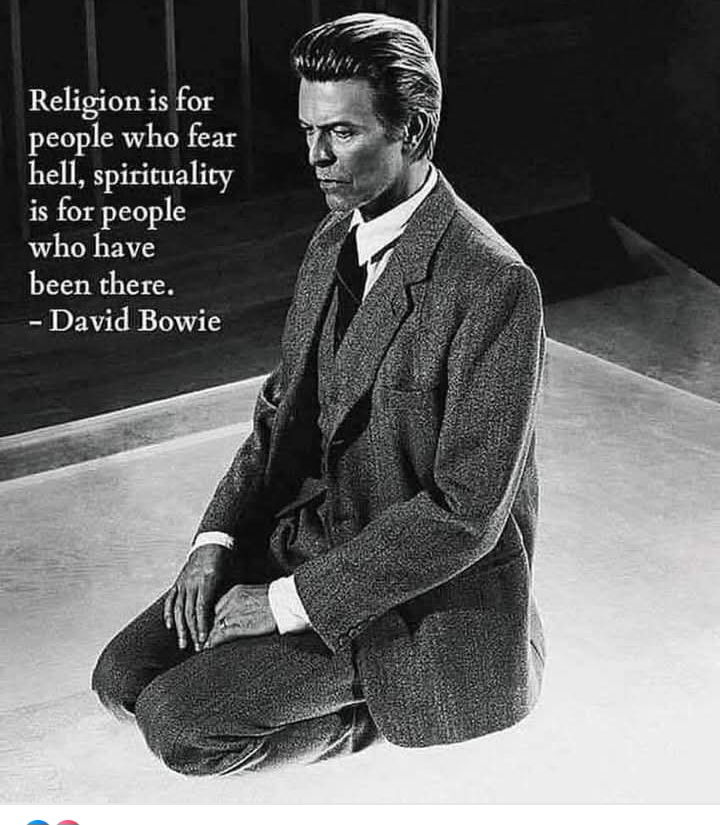 Bowie Quote Religion and Spirituallity
